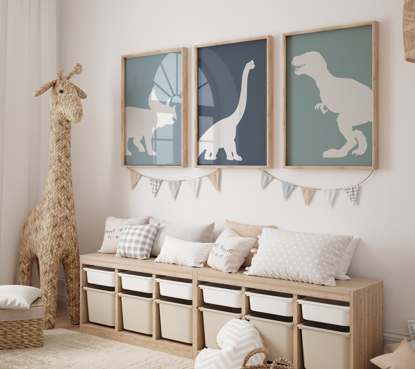 Dinosaur Prints for boys room, T-Rex Print, Triceratops Print, Brachiosaurus print, Dinosaur Wall art, Boy nursery decor, boys room wall art
