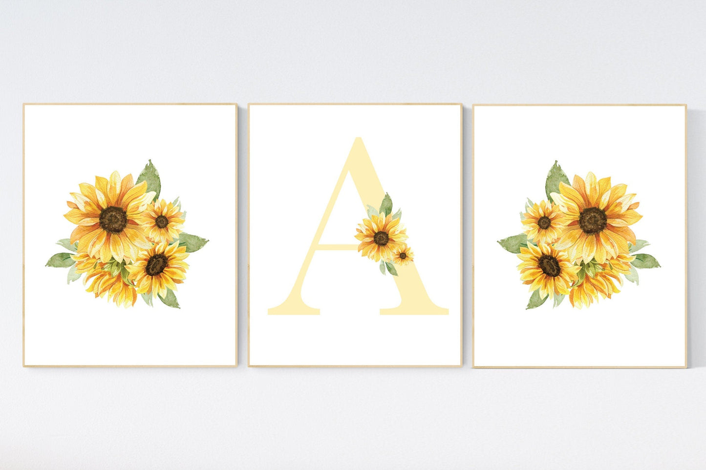 Nursery decor girl flower, Sunflower nursery, Yellow nursery, floral nursery, boho nursery, name nursery, sunflower, girl nursery wall decor