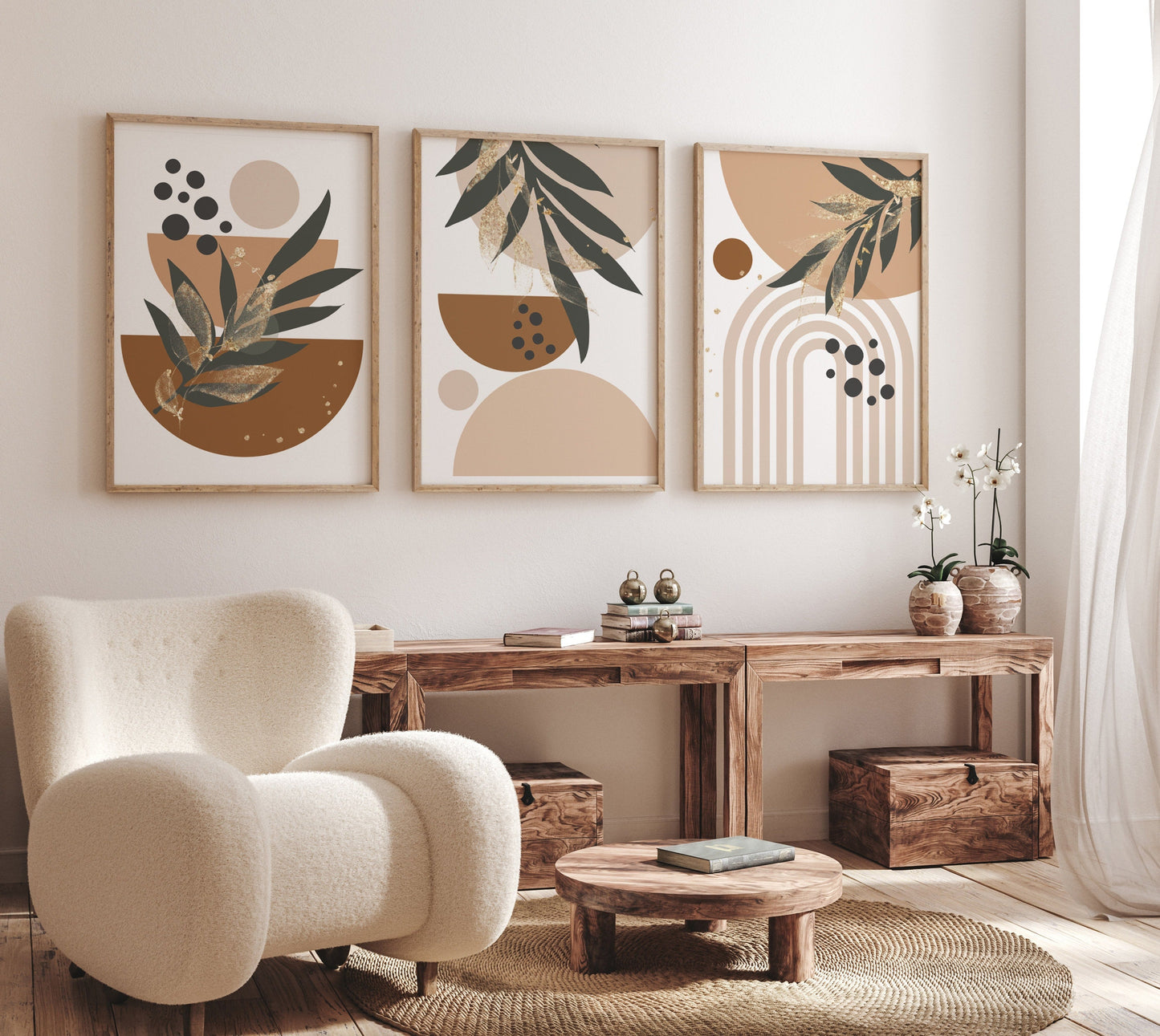 Boho abstract print, Boho Wall Decor, earth colors, boho nursery, rainbow nursery, Mid Century Print, gender neutral, Abstract Art