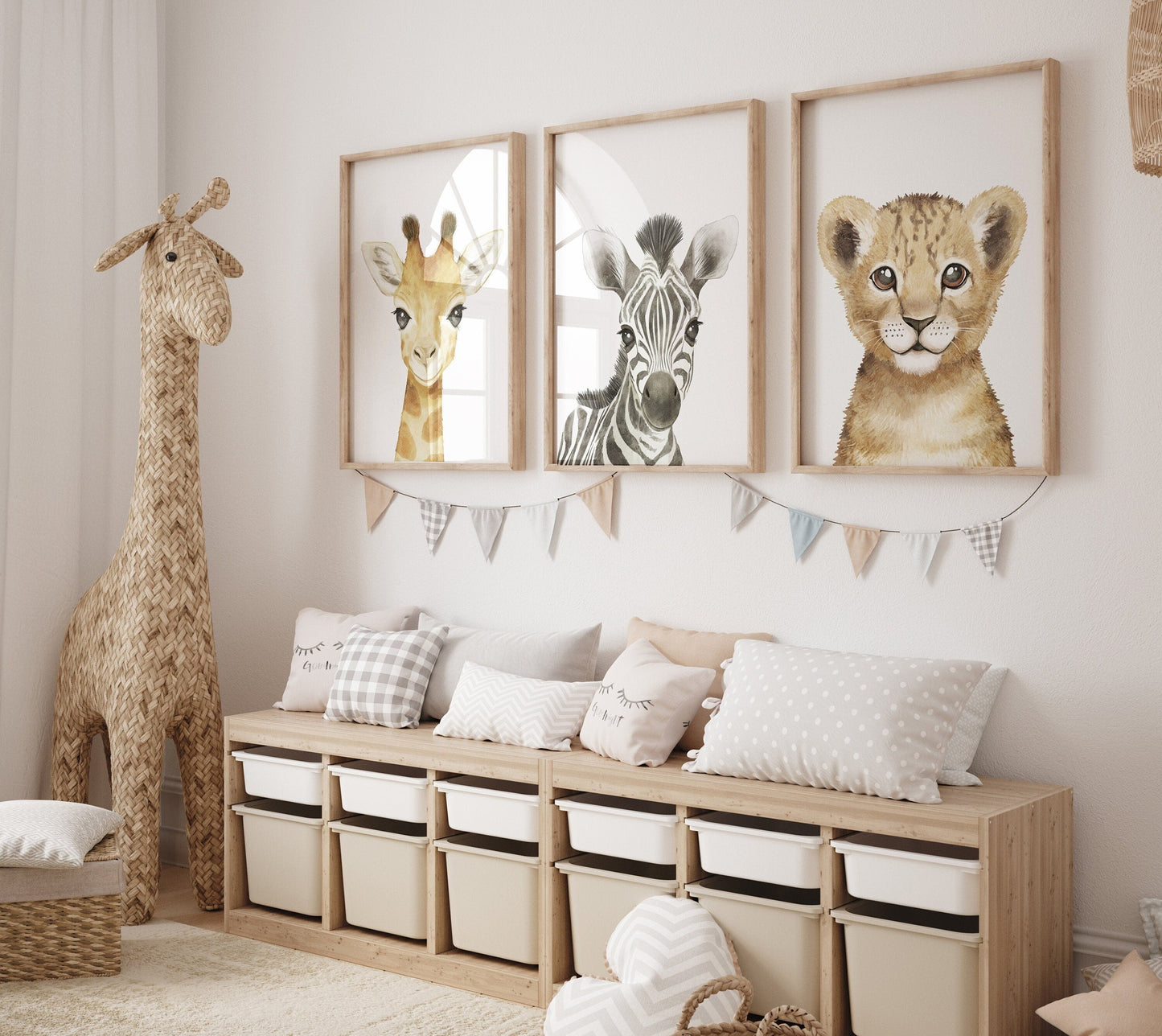 Safari Nursery Decor, Safari Nursery Prints, Safari Nursery Wall Art, safari animals, safari Baby Animal Prints for Nursery, gender neutral