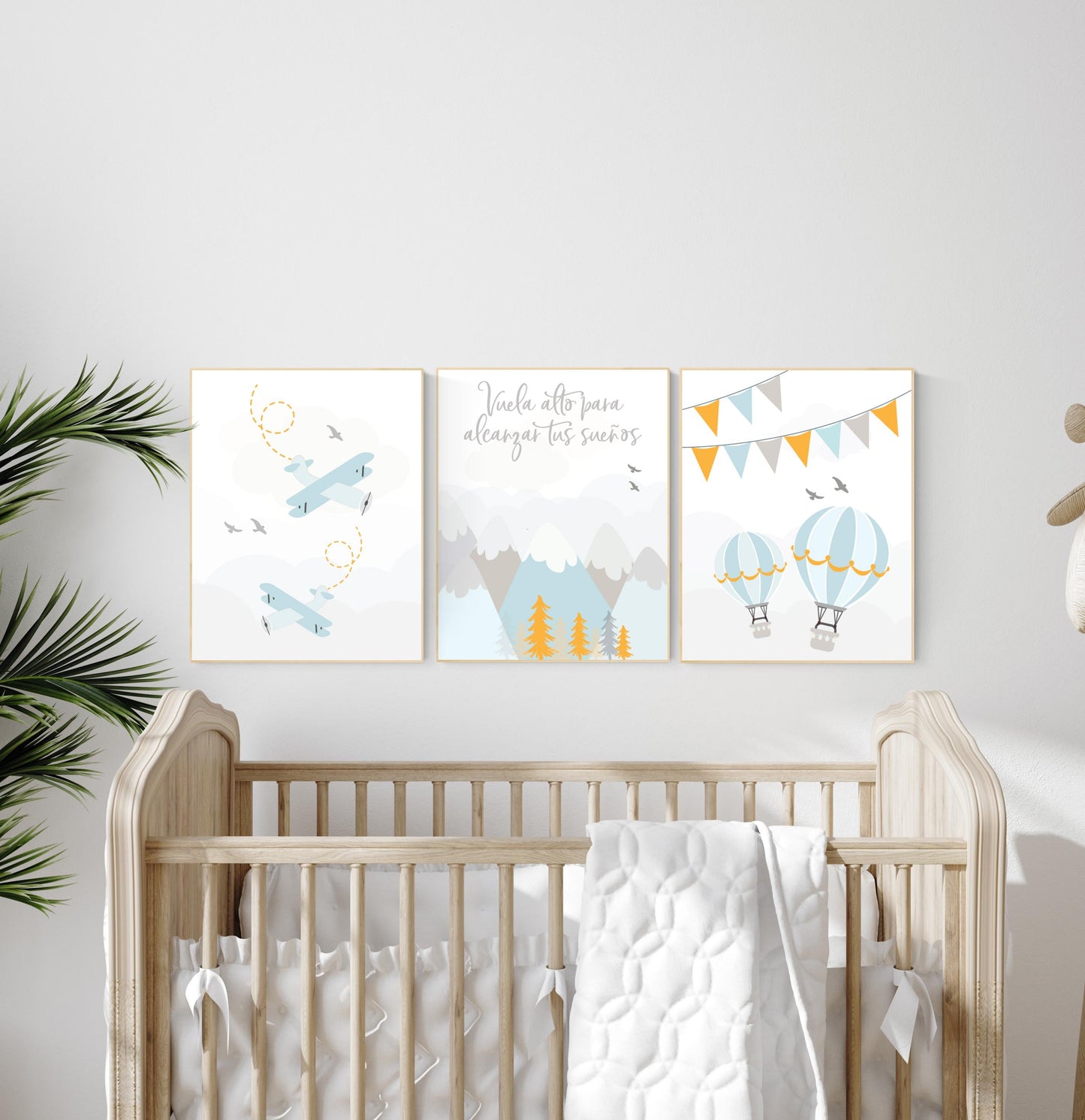 Nursery decor boy adventure, adventure nursery, travel theme nursery, hot air balloon nursery, plane nursery, boys room decor