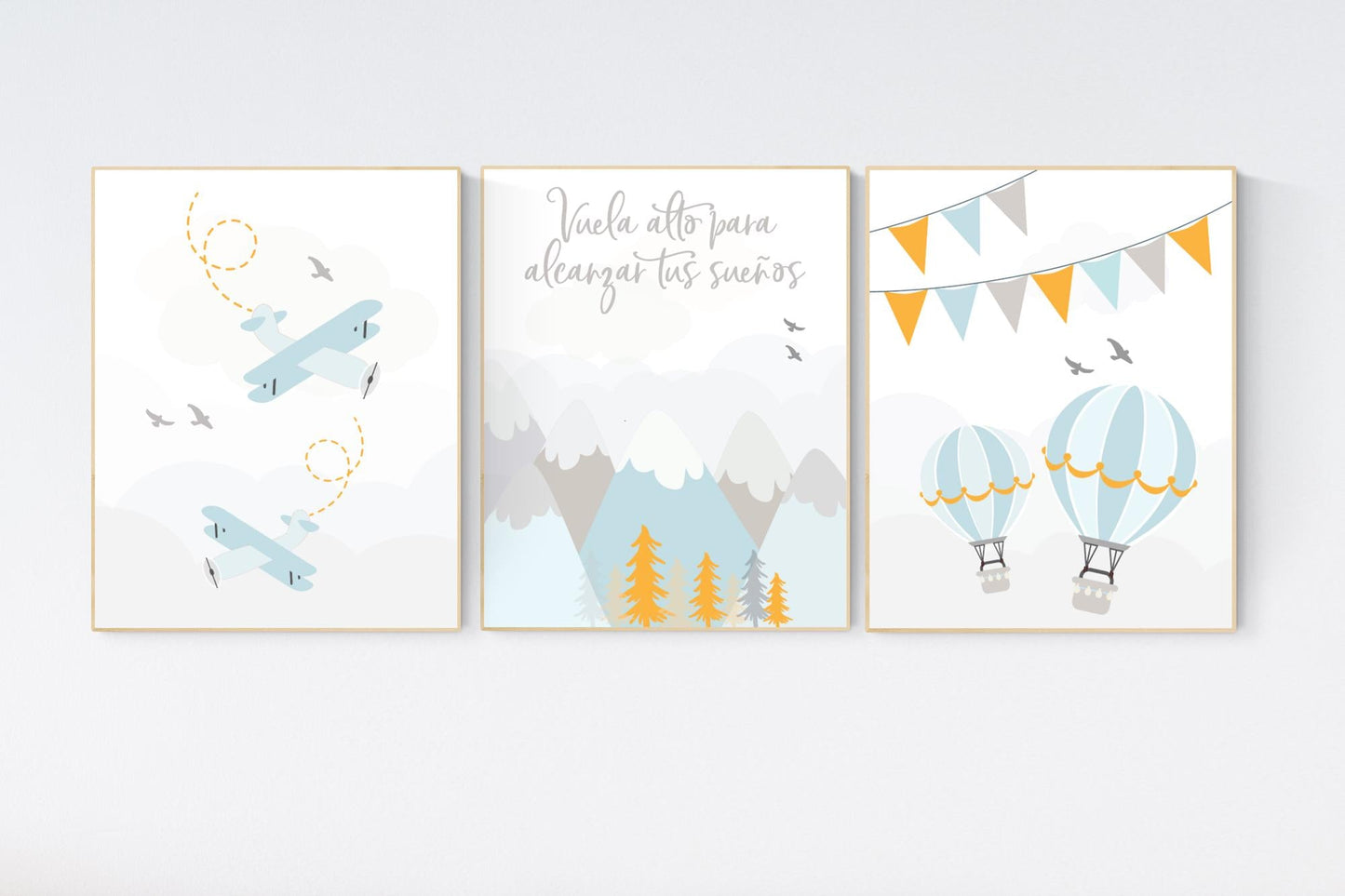 Nursery decor boy adventure, adventure nursery, travel theme nursery, hot air balloon nursery, plane nursery, boys room decor